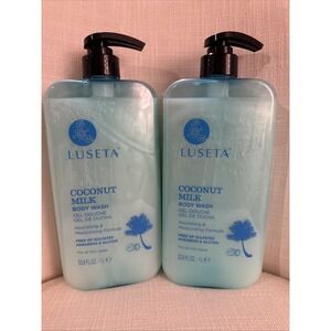 (2-Pack) LUSETA ~ COCONUT MILK BODY‎ WASH Nourishing Moisturizing All Skin Types